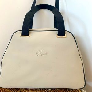 Lacoste Luggage Carryon - Embossed Grey and Black